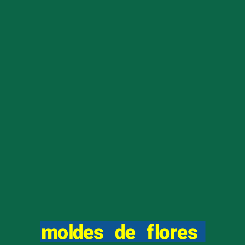 moldes de flores gigantes para imprimir